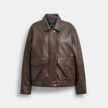 皮革 PILOT 夾克