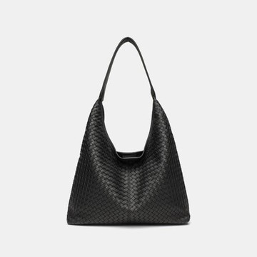 秋冬編織搭配托特包女2025復古休閑大容量包時尚流行通勤單肩包包