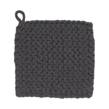 《NOW》方形鉤針編織隔熱墊(岩灰)