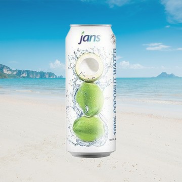 jans 100%椰子水(490ml) 解渴 飲品 飲料 椰子水 椰肉 果汁 不加糖【三哥嚴選】DS007188