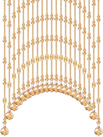 珠簾 珠簾門簾水晶隔斷簾家用客廳玄關衛生間臥室裝飾葫蘆掛簾子免打孔 【CM8961】