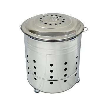 快速燃燒金爐 #430不鏽鋼材質 含蓋  直徑35cm 高40cm  1個