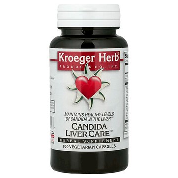 Kroeger Herb Co, 假絲酵母肝臟護理配方™，100 粒素食膠囊