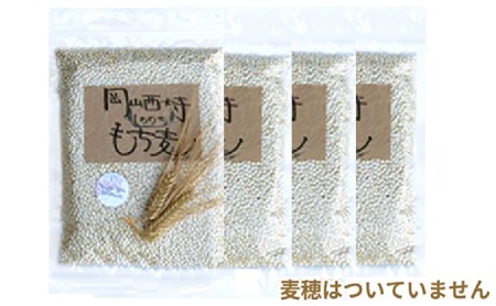 令和5年産 岡山西大寺の幸せもち麦(キラリモチ) 数量限定 2kg(500g×4)