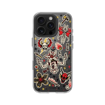 iPhone 16 Pro Clear Case（相機按鈕） 透明 - Stranger Things - 地獄火