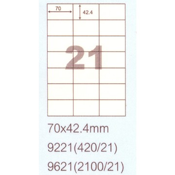 【文具通】阿波羅9222影印自黏標籤貼紙22格105x27mm P1410150【APP滿額下單10%點數(單一帳號最高5000點)】1/31止