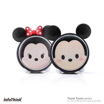 迪士尼正版授權 Tsumtsum 玩音樂藍牙燈光喇叭 米奇 米奇 米妮 維尼 史迪奇 大眼怪 熊抱哥六款造型 蝦皮商城 Line購物