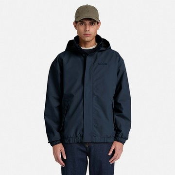Timberland 男款深寶石藍寬版防水飛行外套｜A287A433