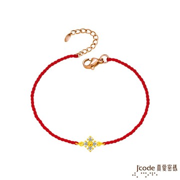 【J'code真愛密碼金飾】霞海城隍 放閃黃金編織手鍊
