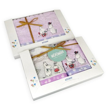 日本丸真 Moomin 盛開派對毛巾禮盒