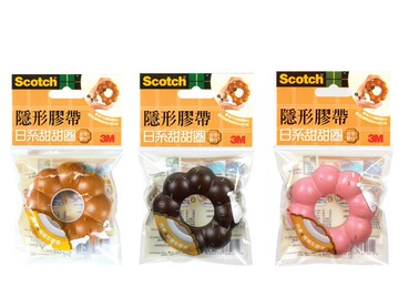 3M 日系甜甜圈系列 膠台 (有3種款式可選擇) / 個 810BD