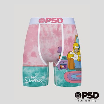 【PSD Underwear 官方旗艦店】THE SIMPSONS- 平口四角褲-甜蜜辛普森家庭-白色