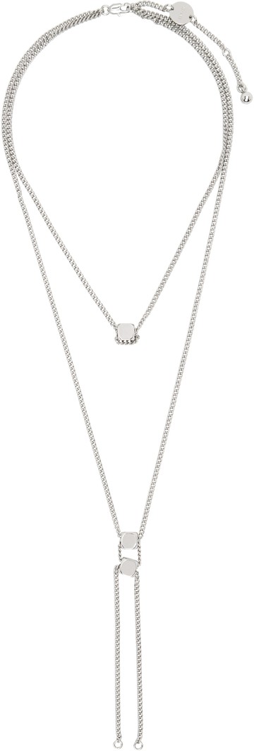 LEMAIRE 银色 Abacus Bolo Tie 项链