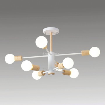 北歐工業風半吸頂燈八燈(BL50323)