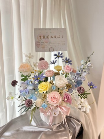 永生花桌花 祝賀花禮 開幕花禮 盆花