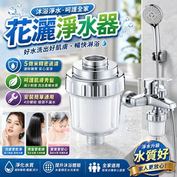 沐浴淨水器 花灑過濾器 蓮蓬頭過濾器 水龍頭淨水器 洗澡過濾器 浴室淨水器 濾芯 濾水器 衛浴五金