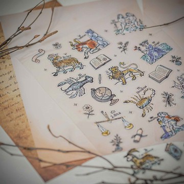 手稿裡的星空 | 占星學者的宇宙印記【貼紙】