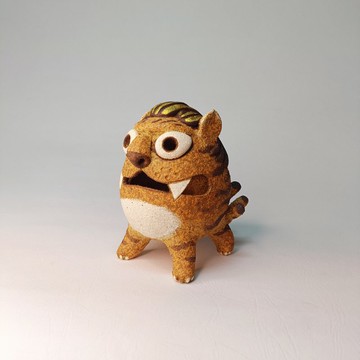 上古四祥獸-陸吾/陶藝品/原創