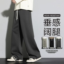 春秋直筒衛褲 休閒直筒褲 棉質衛褲 潮牌休閒褲