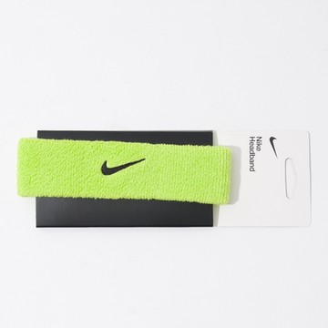 Nike 螢光綠 止汗帶 吸汗 跑步 髮帶 棉質 舒適 穿搭 造型 訓練 運動 毛巾布 頭帶NNN07710OS