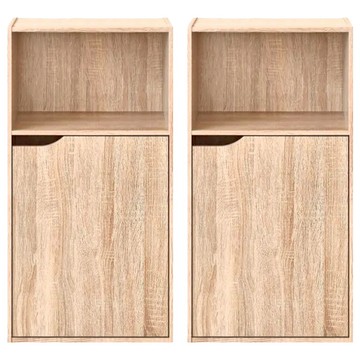 HOPMA 合馬家具 日式單門三層櫃 Set 2  40 x 24 x 79.5cm  淺橡木