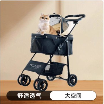 BNDC寵物貓推車狗狗貓咪泰迪手推車外出小型寵物車狗車折疊車輕便