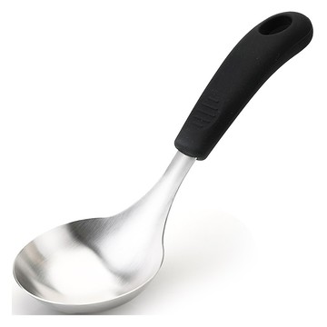 Nonew 304不鏽鋼迷你湯勺 22 x 8 x 2.5 cm 黑色 1入  1個  22 x 8 x 2.5cm