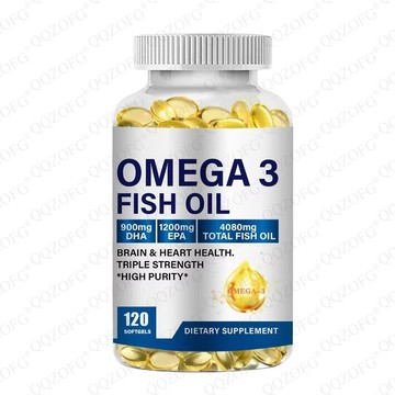 台灣出貨 買3贈1✅美國進口 阿拉斯加鮭魚 Omega3魚油4080毫克 EPA1200毫克 DHA900毫克 120顆
