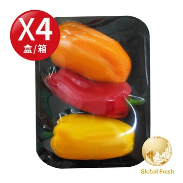 盛花園蔬果 預購  南投迷你水果彩椒200g x4盒(可生食_做沙拉)