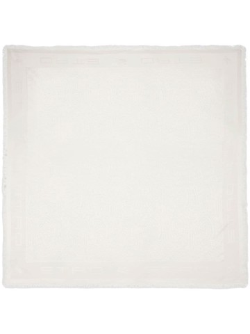 ETRO - embroidered knitted scarf - women - Silk/Virgin Wool - One Size - White