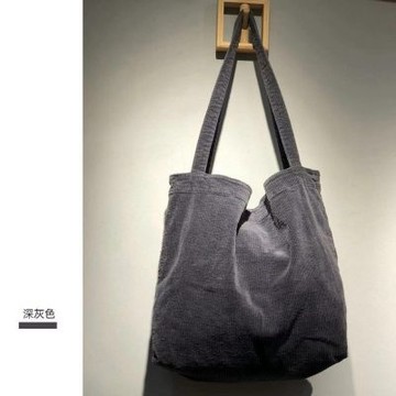 MoonDy 包包 托特包 購物袋 燈芯絨包包 女生單肩包 大容量包包 a4包 休閒肩背包