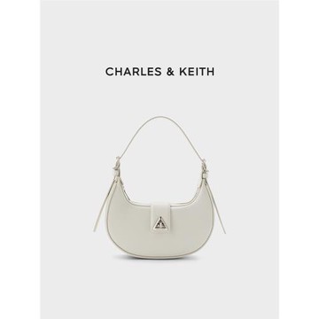 (免運)CHARLES&KEITH夏季女包CK2-50271205簡約單肩斜挎腋下包新月包女