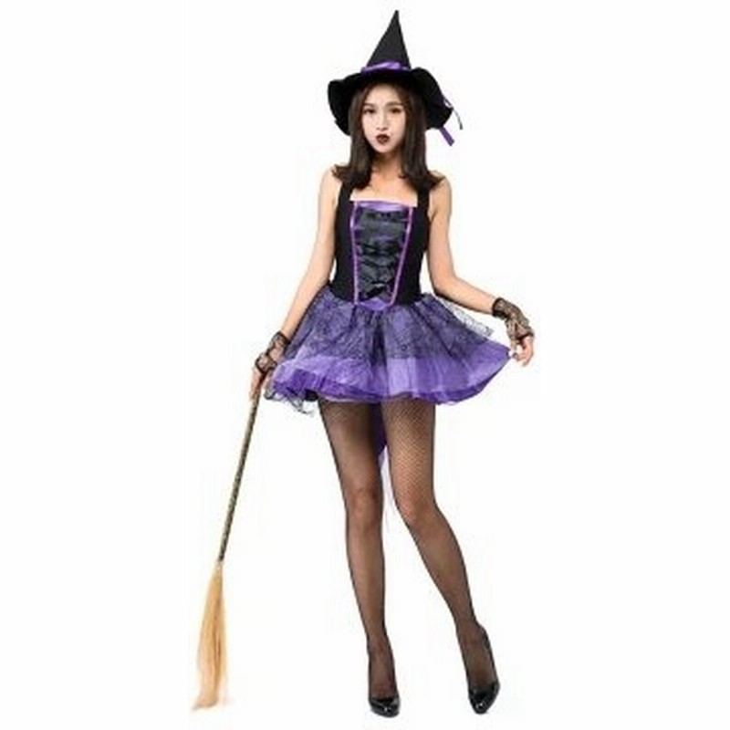 魔女 コスプレ ウィッチ 魔法使い 燕尾 帽子付き コスプレ コスチューム 衣装 仮装 悪魔 仮装用 ハロウィーン ハロウイン Halloween パーティー グッズ コスプ 通販 Lineポイント最大get Lineショッピング