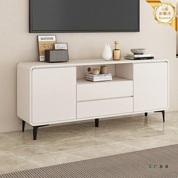 【小戶型福音】電視櫃 客廳電視櫃 實木電視櫃 儲物櫃 落地櫃 簡約現代設計 高款靠牆 大容量儲物 環保實木 客廳臥室通用