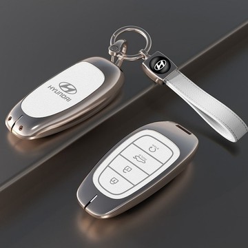 🔥熱賣款 Hyundai 現代精品鑰匙殼Tucson L Santa Fe Santafe venue金屬汽車鑰匙套