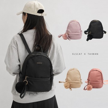 隔日到貨▷MIZZUE毛球尼龍小後背包 mini bag 小後背包 防潑水後背包 女生包包 G636 KLSCAT
