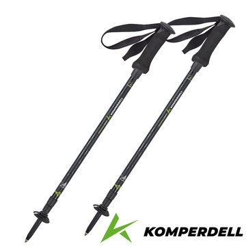 【Komperdell 奧地利】航太鋁合金旋轉登山杖-聯名款1742331002-S黑