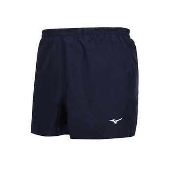 MIZUNO 男路跑短褲-平織 三分褲 運動 慢跑 訓練 美津濃 J2TBAA5614 丈青白