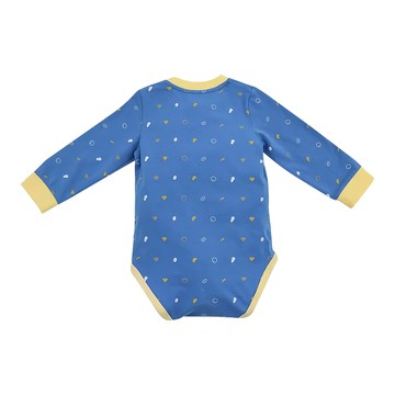 in Blooom 印花樂 麗嬰房 寶寶包屁衣  66cm (6個月) - 90cm (2歲左右)  76cm  小豆紋藍色