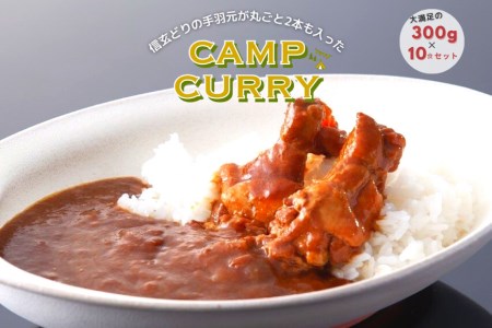 大容量300gのレトルトカレー10食セット！ホロホロの大きな手羽元が2本も入って食べ応え抜群！