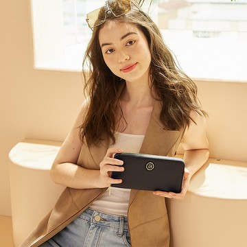 防割RFID防盜刷長夾 18卡片夾 藍色