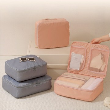 三合一旅行收納袋 台灣現貨 旅行袋 行李收納 行李箱衣物整理 盥洗包 旅行化妝包 行李分類