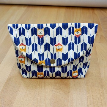 【藍色和風柴犬】 柴犬 化妝包 雜物包 收納 SHIBA INU