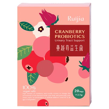 露奇亞 蔓越莓益生菌 素食  2.5g  1盒  20條