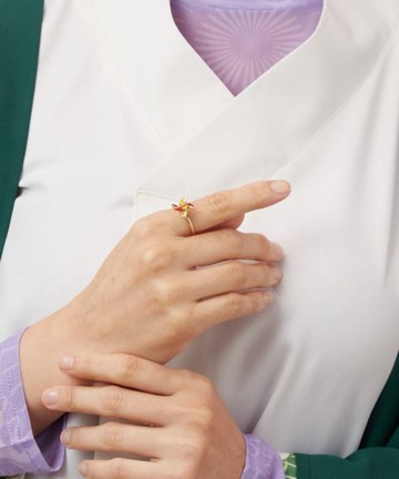 SaibabaEthnique【熱門預購】和風風車戒指 (3色) 72WZ6102