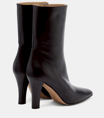 The Row Mona leather ankle boots