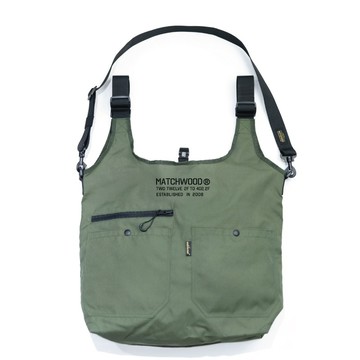 Matchwood Tank Reusable(Tote)Bag 環保手提斜背兩用購物托特袋 軍綠款 軍事風格 官方賣場