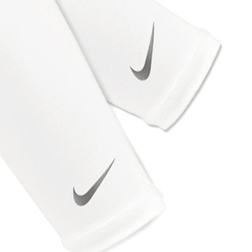 【NIKE耐吉】輕量運動臂套 2.0 抗UV護肘 防曬袖套 白色護臂 自行車腳踏車 慢跑跑步馬拉松(N1004269109) 女友禮物 老婆禮物