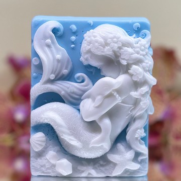 美人魚/藝術香氛皂(二) 手工皂 可客製顏色/香氛