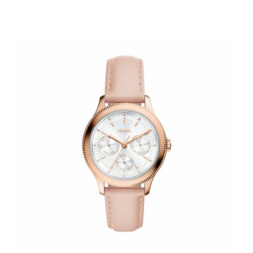 Brynn 簡約粉金柔霧皮革女錶 粉色真皮錶帶 38 MM BQW8021